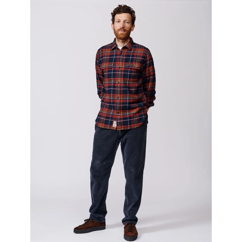 Aubin Crowle Flannel Check Shirt image number 3